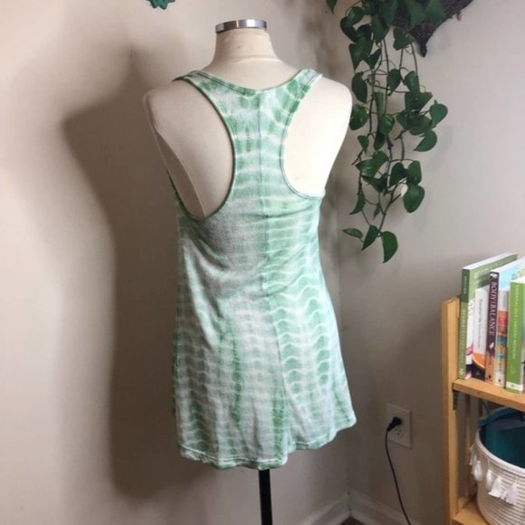 Anthropologie tie dye tank top green medium - Picture 3 of 3